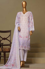 Bin Saeed Lawn Chikankari 3 PC Collection Vol 01 D-13