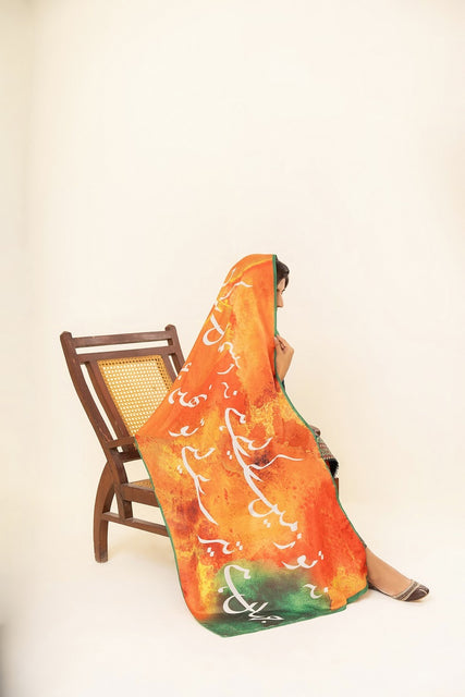 Kahani Suno Exclusive Printed Stoles Collection by Amna Khadija Design 22