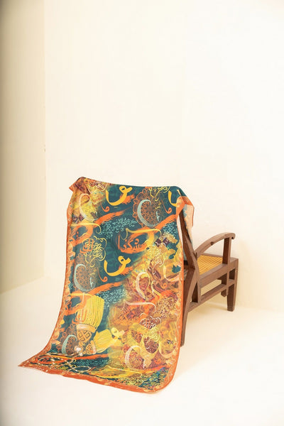 Kahani Suno Exclusive Printed Stoles Collection by Amna Khadija Design 29
