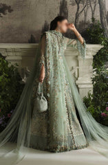 Elan Unstitched 3 Piece Wedding Festive Collection 2024 D-06 SEA OF SERENITY