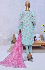 HZ Elite Unstitch Lawn Chikankari Collection D-232