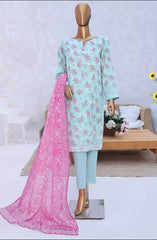 HZ Elite Unstitch Lawn Chikankari Collection D-232