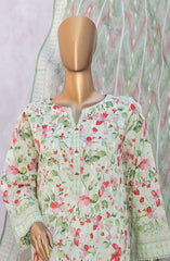 HZ Elite Unstitch Lawn Chikankari Collection D-233