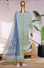 HZ Elite Unstitch Lawn Chikankari Collection D-234