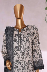 HZ Elite Unstitch Lawn Chikankari Collection D-235