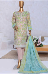 HZ Elite Unstitch Lawn Chikankari Collection D-240