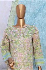 HZ Elite Unstitch Lawn Chikankari Collection D-240