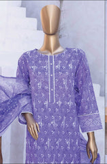 HZ Elite Unstitch Lawn Chikankari Collection D-241