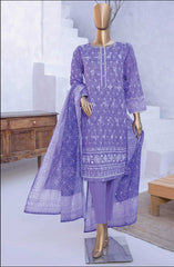 HZ Elite Unstitch Lawn Chikankari Collection D-241