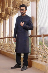 TGM Sherwani Collection Elegant Navy