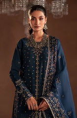 Emaan Adeel Selene Unstitched Raw Silk Collection D-03 Elisia