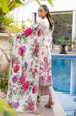 Minha Florum Luxury Embroidered Lawn Collection D-11