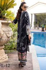 Minha Florum Luxury Embroidered Lawn Collection D-12