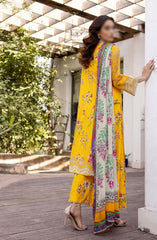 Minha Florum Luxury Embroidered Lawn Collection D-16