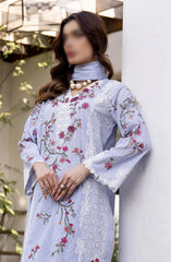 Minha Florum Luxury Embroidered Lawn Collection D-17