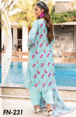 Florence by Nur Unstitched Lawn Summer Collection 2025 D-231