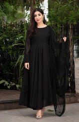 Ethereal Patels Stitched Collection By Nazmina D-66 Black Moon