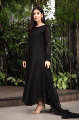 Ethereal Patels Stitched Collection By Nazmina D-66 Black Moon