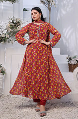 Noor Jahan Festive Stitched Collection By Nazmina D-75 Dandelion floweret