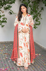 Jahanara Festive Stitched 2 Pc Collection By Nazmina D-81 Flowy Halter Dress