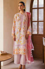 Freesia Zen Embroidered Lawn Collection 2025 D-50071 ADIVA