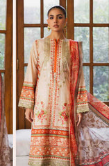 Freesia Zen Embroidered Lawn Collection 2025 D-50074 Zaynab