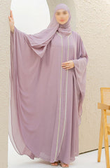 Black Camels The Abaya Edit 2024 Fahim Farasha Abaya- Light Lilac