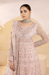 Lamisah Luxury Chiffon Unstitched Collection By Lavish Premium D-06 Flamingo