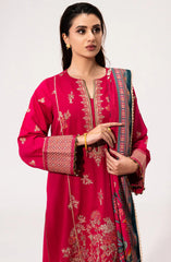 Luminaa Luxury Winter Collection By Saad Shaikh D-04 Fuchsia