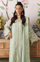 Gulaal - Unstitched Embroidered Chiffon Collection D-02 Jade