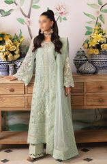 Gulaal - Unstitched Embroidered Chiffon Collection D-02 Jade