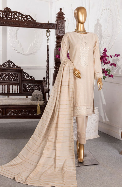 HZ RTW Festive Hues LineKari Embroidered Collection 2024 GSL 01 BEIGE