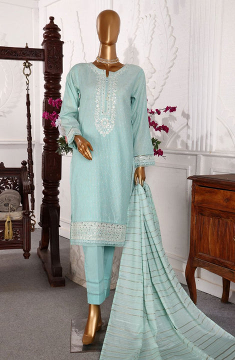 HZ RTW Festive Hues LineKari Embroidered Collection 2024 GSL 02 SKY BLUE