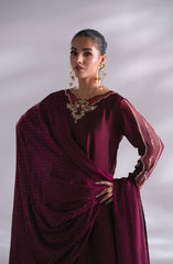 Mehak Yaqoob Enchante The Luxe Edit Collection D-03 Garnet