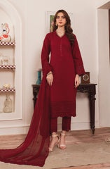 Al-Harir Mommy n Me Pret Collection (mom) D-02 Geet (Maroon)