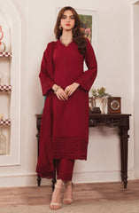 Al-Harir Mommy n Me Pret Collection (mom) D-02 Geet (Maroon)