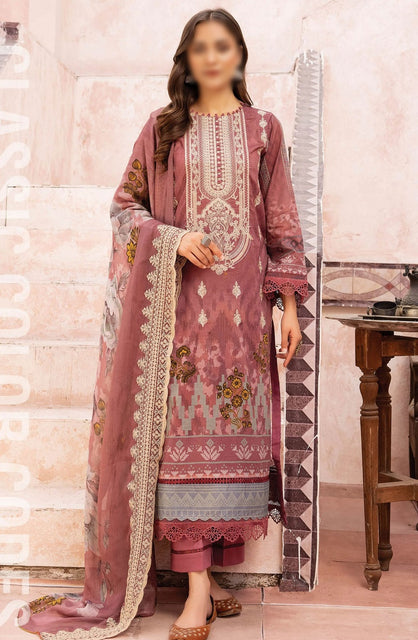Johra Mehtab Embroidered Printed Lawn Collection 2024 JH 490