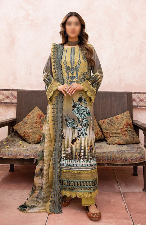 Johra Mehtab Embroidered Printed Lawn Collection 2024 JH 496