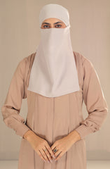 Black Camels Half Niqab With Ties Collection HNWT-10