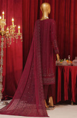 HZ RTW Fasaane Embroidered Chiffon Formals Vol 07 D-187 MAROON