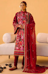 Ishq Festive Lawn Collection By Minha D-02 Hayat