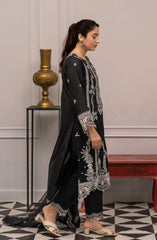 Roop Rang Stitched Collection By AL Harir Apparel D-11 Hoorain Black