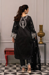 Roop Rang Stitched Collection By AL Harir Apparel D-11 Hoorain Black