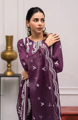 Roop Rang Stitched Collection By AL Harir Apparel D-12 Hoorain Purple