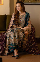 Noor Jahan Luxury Chiffon Collection 2024 D-208 Aaina