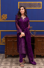 Roop Rang Stitched Collection By AL Harir Apparel D-14 Irha Purple