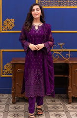 Roop Rang Stitched Collection By AL Harir Apparel D-14 Irha Purple