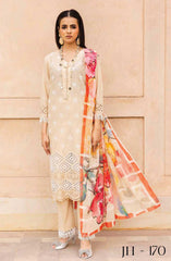 Ziva by Johra Unstitched Lawn Summer Collection 2025 D-170