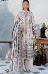Johra Parwaaz Embroidered Printed Lawn Collection 2024 JH 309