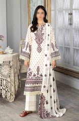 Johra Nasheman Embroidered Banarsi Jacquard Lawn Collection 2024 JH 533